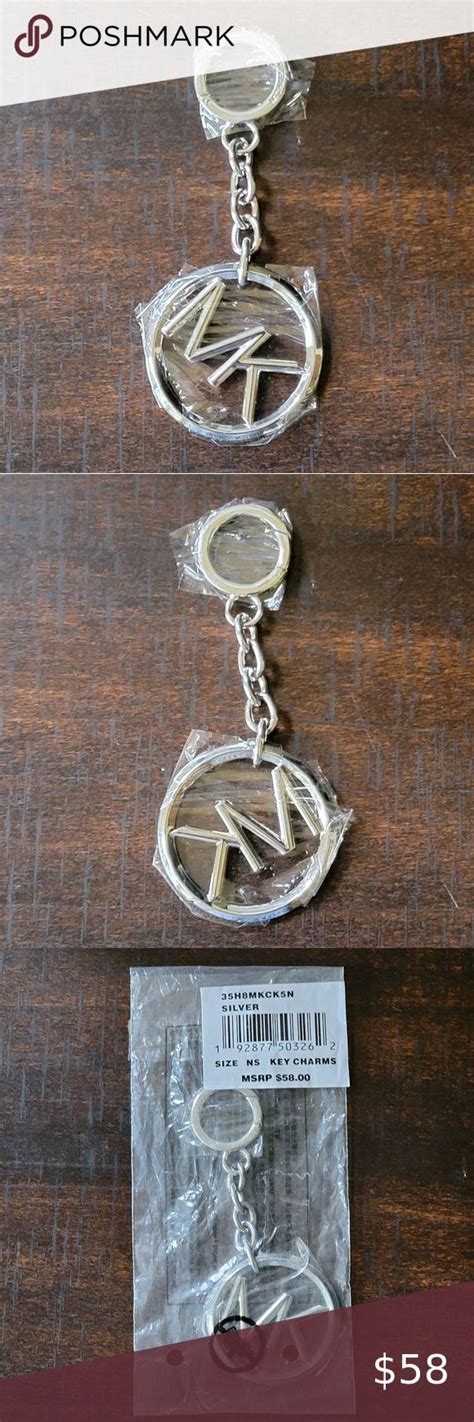 michael kors bag charm silver